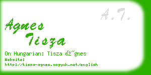 agnes tisza business card
